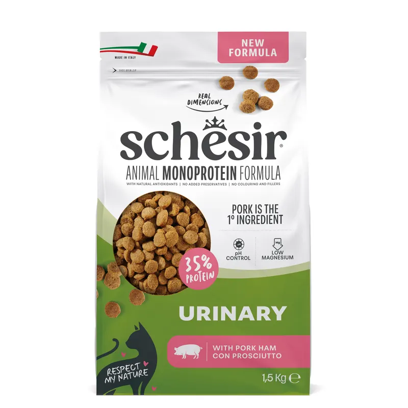 Schesir Monoprotein Urinary, z szynką - 1,5 kg