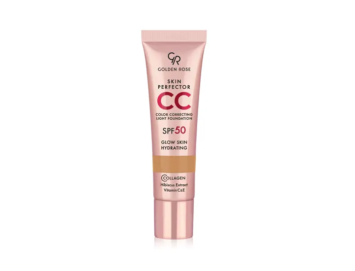 Golden Rose CC Skin Perfector Korygujący Podkład do Twarzy z Filtrem SPF50 104 Warm Honey