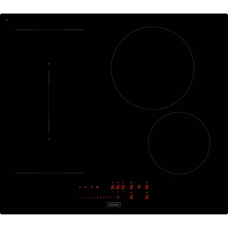 Płyta indukcyjna Kernau KIH 6413.1-4B BL Kitchen Connect Smart Connectivity Łączenie pól Booster