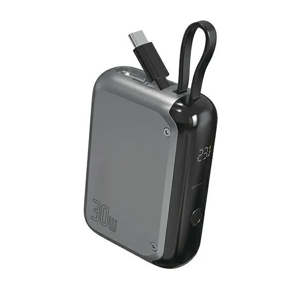 4smarts Powerbank Pocket 30W 10000mAh wbudowany kabel USB-C 15cm