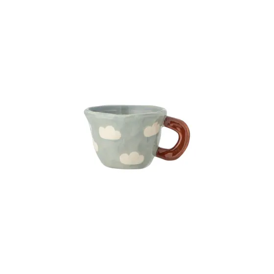 Filiżanka Bloomingville Mini Blue Stoneware Clouds Nini, 110 ml