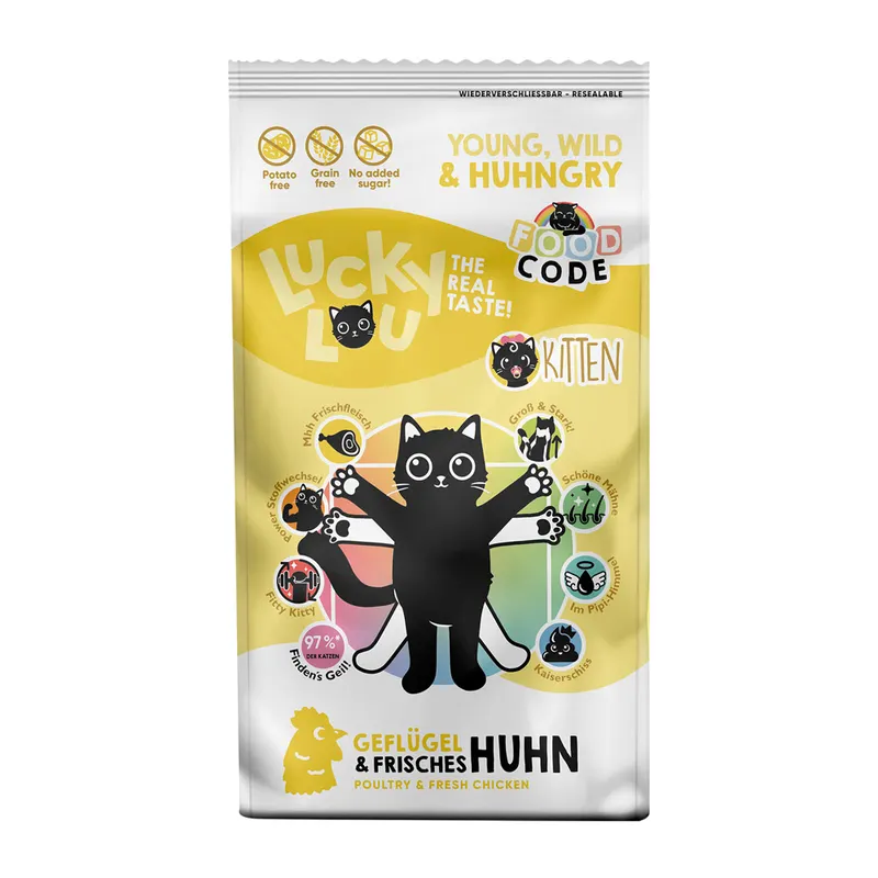 Lucky Lou Kitten, drób i kurczak - 340 g