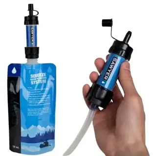 Filtr Sawyer USA MINI SP128 BLUE Mały Przenośny do Odkażania Wody + Worek