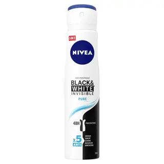 NIVEA Antyperspirant damski w sprayu BLACK & WHITE INVISIBLE PURE, 250 ml