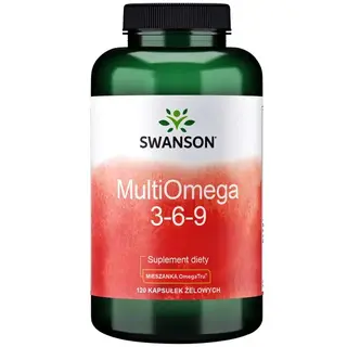 SWANSON MULTIOMEGA 3-6-9 z ryb, ogórecznika i lnu 120 kapsułek ODPORNOŚĆ