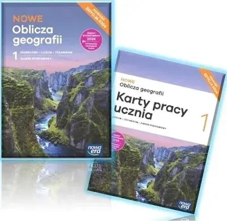 NOWE Oblicza geografii kl.1 KOMPLET Podr. + ćwicz. Z. podst. Edycja 2024