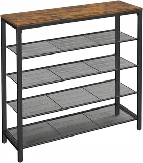 Regał szafka na buty 100 x 92,5 x 30 cm LOFT 4 poziomy rustykalny