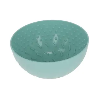 Kerbl Pet miska spowalniająca jedzenie, turkusowa - Ø 20,5 x dł. 11 cm