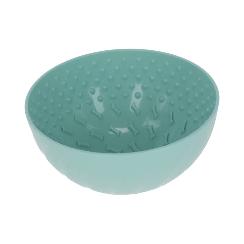 Kerbl Pet miska spowalniająca jedzenie, turkusowa - Ø 20,5 x dł. 11 cm