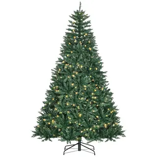 Choinka bożonarodzeniowa, 700 ciepłobiałych diod LED, 2154 gałęzi, trudno zapalna, tworzywo sztuczne/metal, 210 x 142 cm, zielona