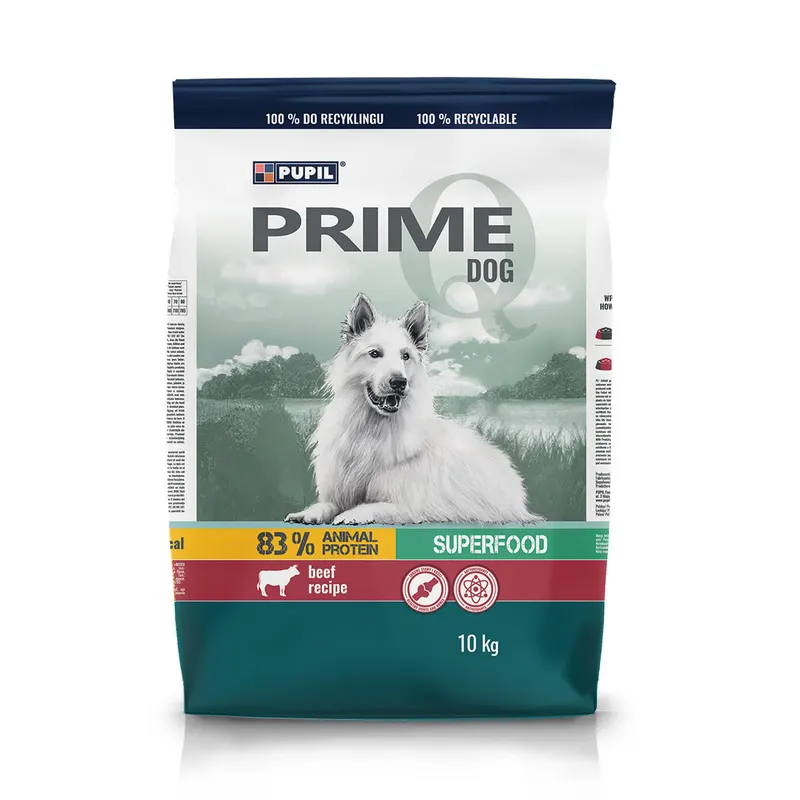PUPIL Prime Bogata w wołowinę z warzywami - sucha karma dla psa - 10kg