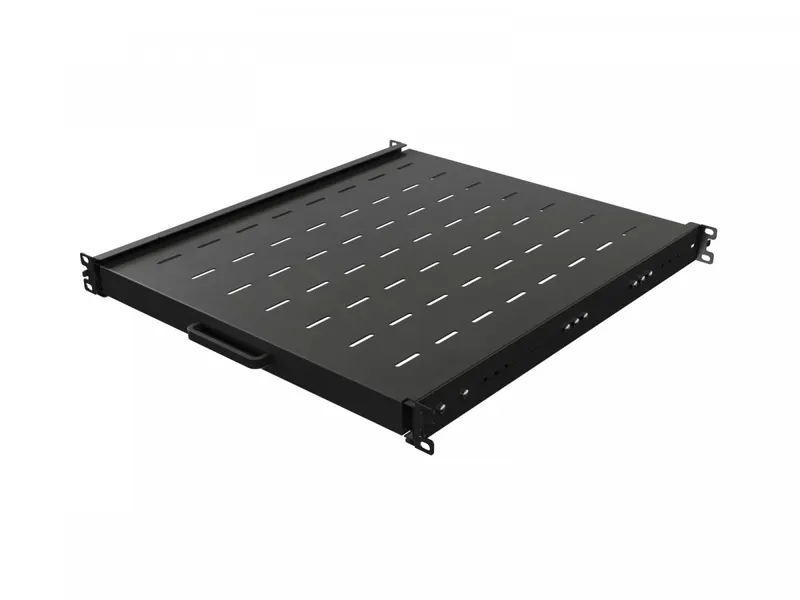 Lanberg Półka wysuwana do szaf rack 19 cali 500mm czarna