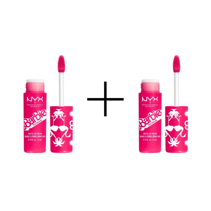 NYX Professional Makeup x Barbie Smooth Whip Lip Cream Matowa Pomadka 01 Dreamhouse Pink 1+1