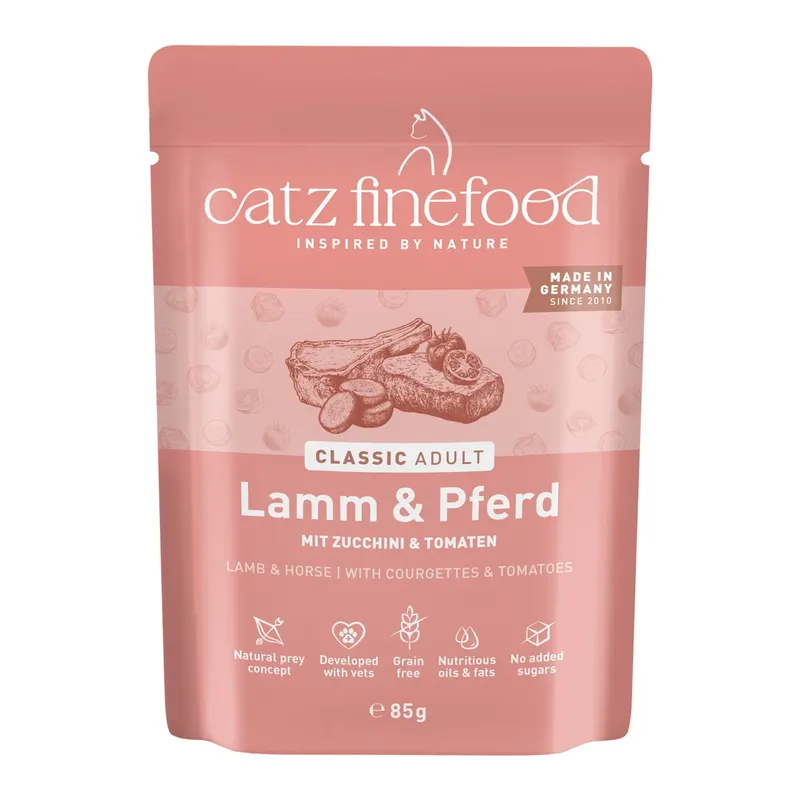 catz finefood, 8 x 85 g - Jagnięcina z koniną