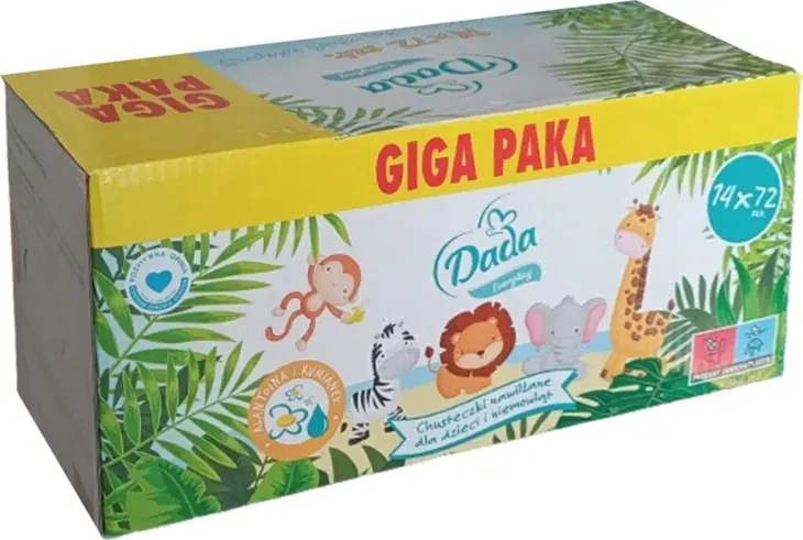 CHUSTECZKI NAWILŻANE DADA EVERYDAY 10x72 SZT 720 CHUSTECZEK