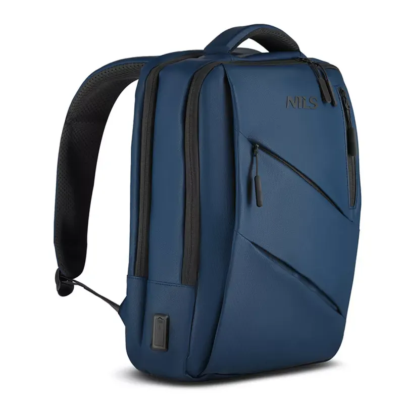Plecak na laptop z USB Nils NC4502 - niebieski
