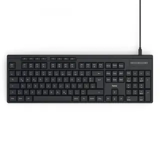 Hama Klawiatura CK-200 przewodowa Czarna
