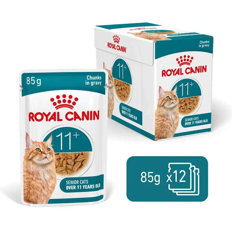 ROYAL CANIN Ageing 11+ Chunks in gravy Box - mokra karma dla kota - 12x85g