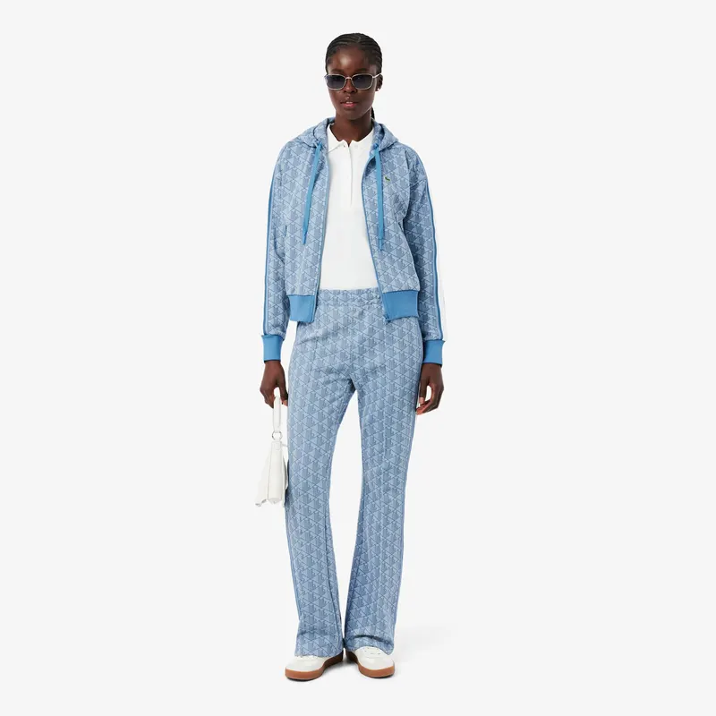 Lacoste Żakardowa Bluza Z Kapturem Z Monogramem