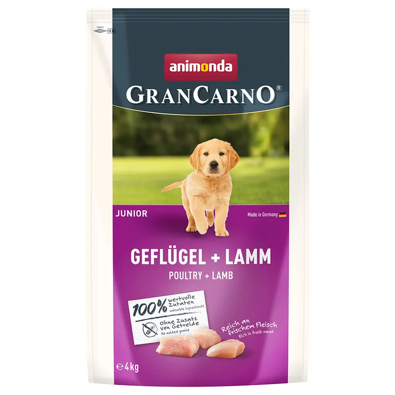animonda GranCarno Junior, drób i jagnięcina - 4 kg