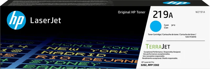Oryginalny wkład z błękitnym tonerem HP 219A LaserJet
