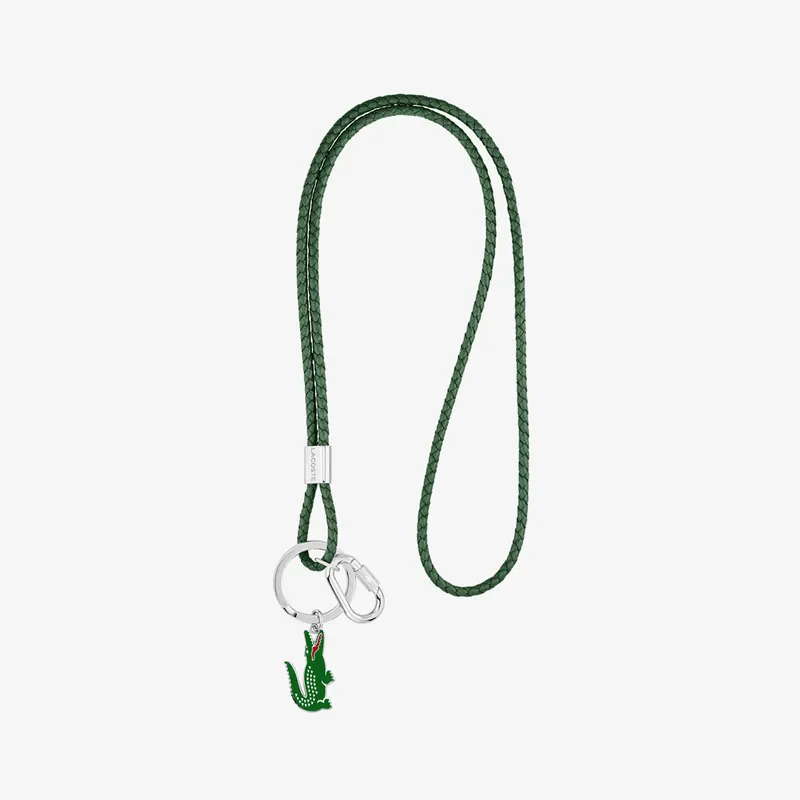 Lacoste Naszyjnik Z Breloczkiem Unisex Męskie Zielony
