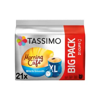 Kawa w kapsułkach Tassimo Morning Cafe Mild &amp; Smooth (kompatybilna z ekspresami kapsułkowymi Bosch Tassimo), 21 szt.