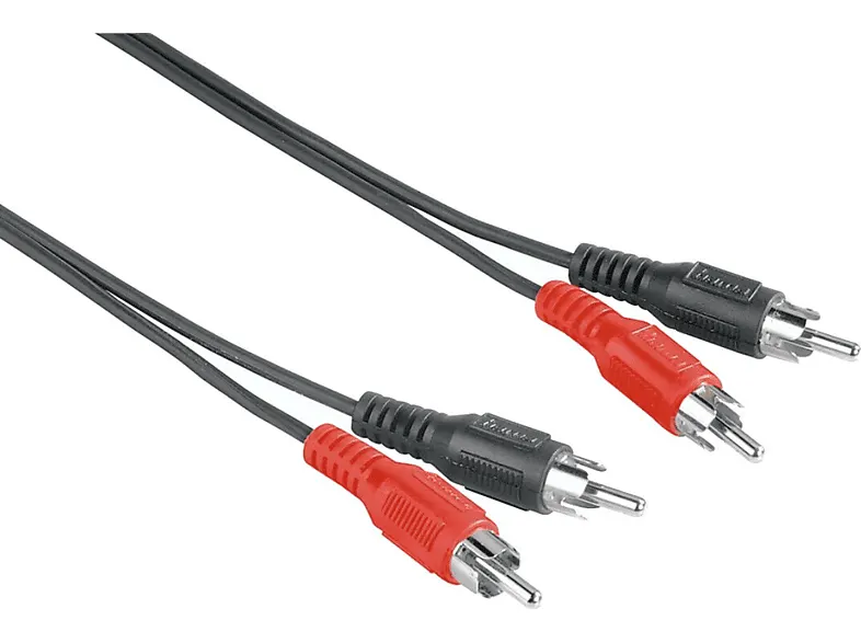 Kabel HAMA 2 x cinch - 1,5 m Czarno-czerwony