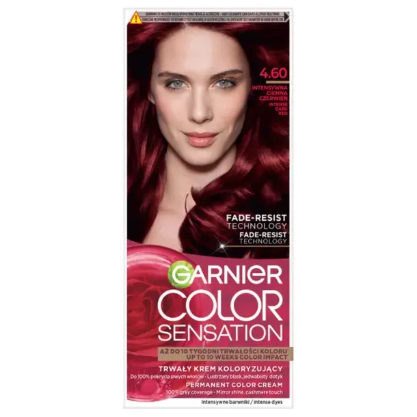Garnier Color Sensation farba do włosów 4.60 intensywna ciemna czerwień