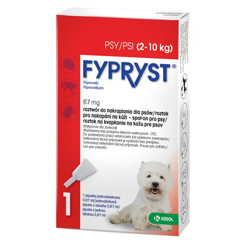 Fypryst Spot-On dla psów - 67 mg