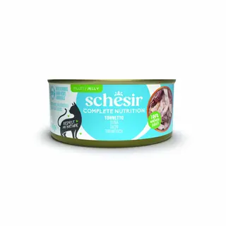 Schesir Complete Nutrition, filet w galarecie, 6 x 140 g w puszce - Tuńczyk