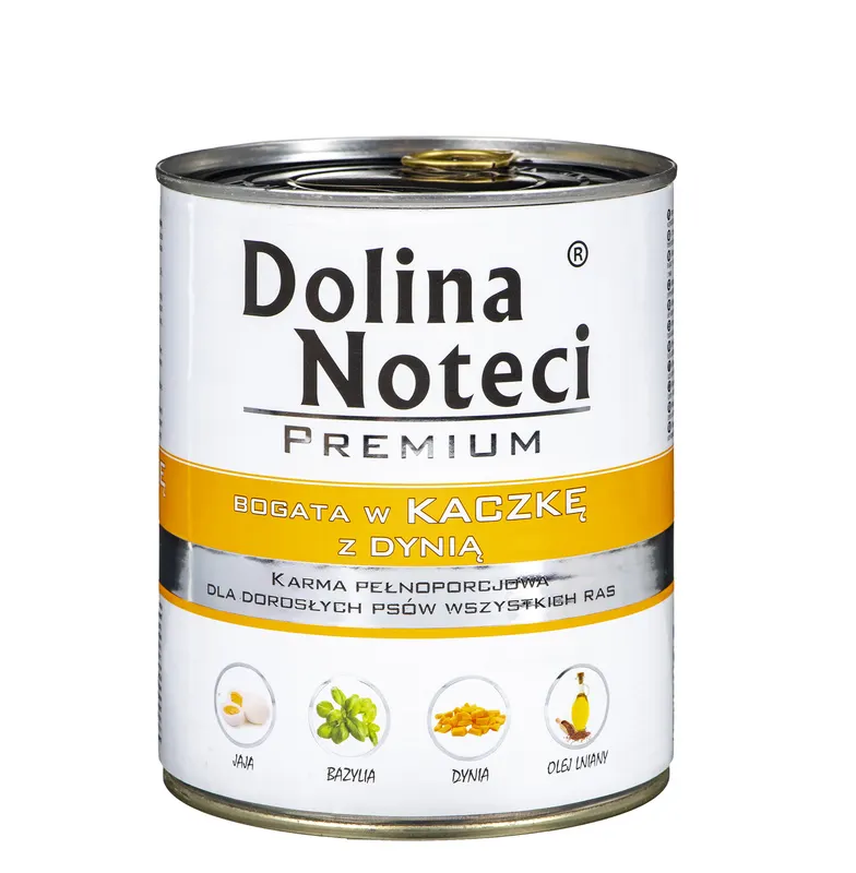 DOLINA NOTECI Premium bogata w kaczkę z dynią - mokra karma dla psa - 800 g