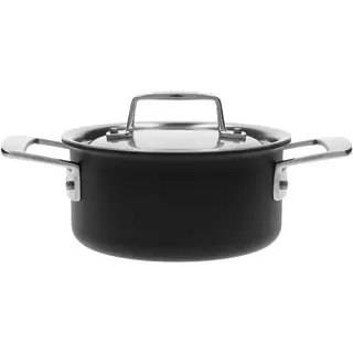 Demeyere black 5 garnek niski z pokrywką 1.5 ltr