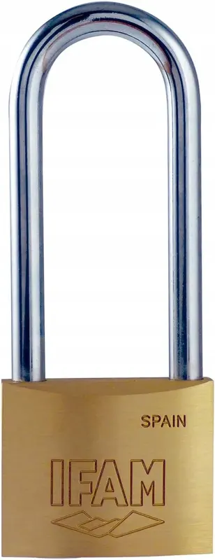 KŁÓDKA MOSIĘŻNA K40AEL 40MM DŁUGI PAŁĄK BLOKADA DRZWI