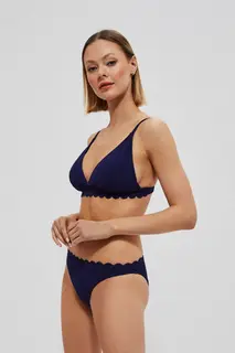 Gładki dół od bikini granatowy