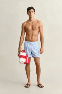 Gant Szorty Kąpielowe Męskie Regular Fit Błękitne