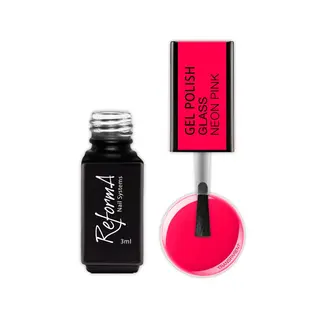 Lakier Hybrydowy - GP Glass Neon Pink, 3 ml
