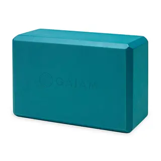 Kostka do jogi z pianki Gaiam 59181 - niebieska