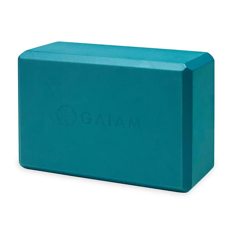 Kostka do jogi z pianki Gaiam 59181 - niebieska