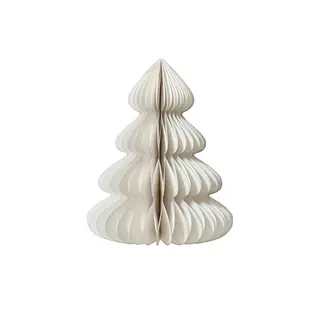 Sapin de Noël w papierze Decoris 48x60cm ekologiczny biały