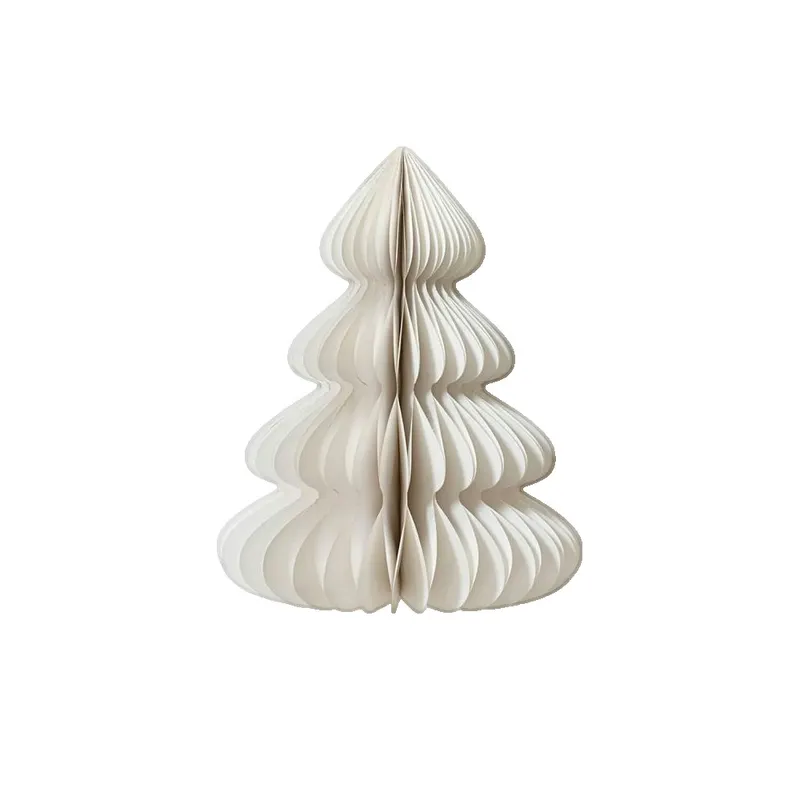 Sapin de Noël w papierze Decoris 48x60cm ekologiczny biały
