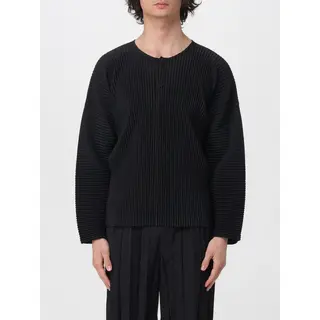 Japanese Plisse Pleated Shirt Men Henley Neck Long Sleeve Top Oversized Loose Fit Minimalist Casual Streetwear Korean Fashion