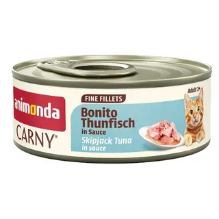 ANIMONDA Carny Adult Fine fillets Sauce Skipjack tuna Mono - mokra karma dla kota - 60g