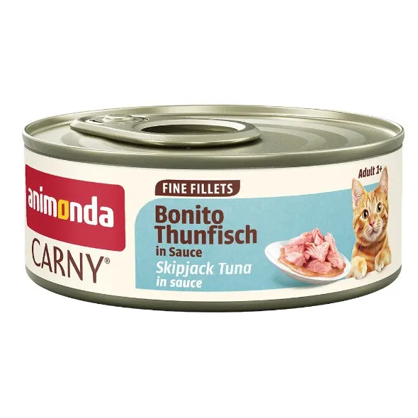ANIMONDA Carny Adult Fine fillets Sauce Skipjack tuna Mono - mokra karma dla kota - 60g
