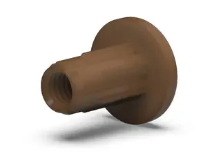 Nakrętka gwintowana M6 x 15mm, kolor brązowy