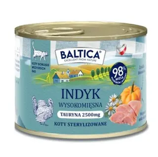 BALTICA Smaki regionów Mono Indyk - mokra karma dla kota - 185g
