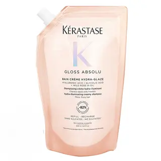 Kerastase Gloss Absolu Bain Crème Hydra-Glaze Szampon do Włosów Grubych z Tendencją do Puszenia 500ml Refill