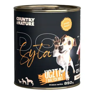 COUNTRY&NATURE Do syta Uczta z białych mięs - mokra karma dla psa - 850g
