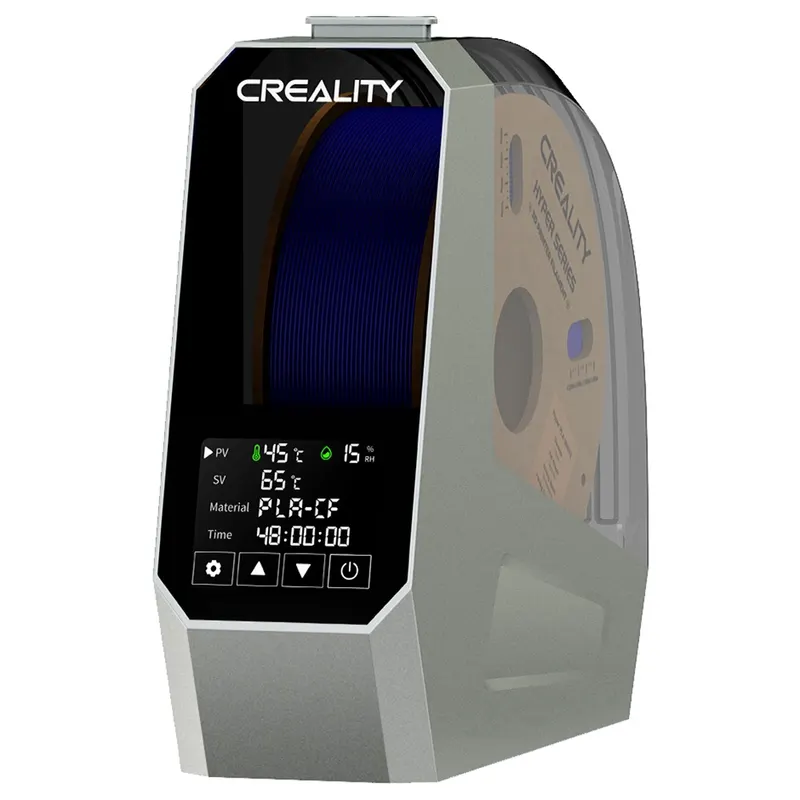 Suszarka do włókien Creality Space Pi do drukarki 3D, ogrzewanie gorącym powietrzem PTC 360 stopni, timer 48H, ekran dotykowy LCD