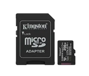 Kingston Karta pamięci microSD 256GB Canvas Select+ G3 150MB/s Adapter